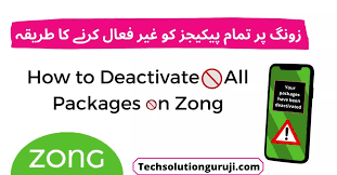 Easy Steps to Unsubscribe from a Zong Package