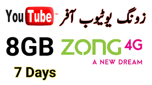 Zong 3-Day YouTube Package: Uninterrupted Streaming Delight