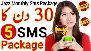 Jazz Monthly SMS Package in 30 Rupees